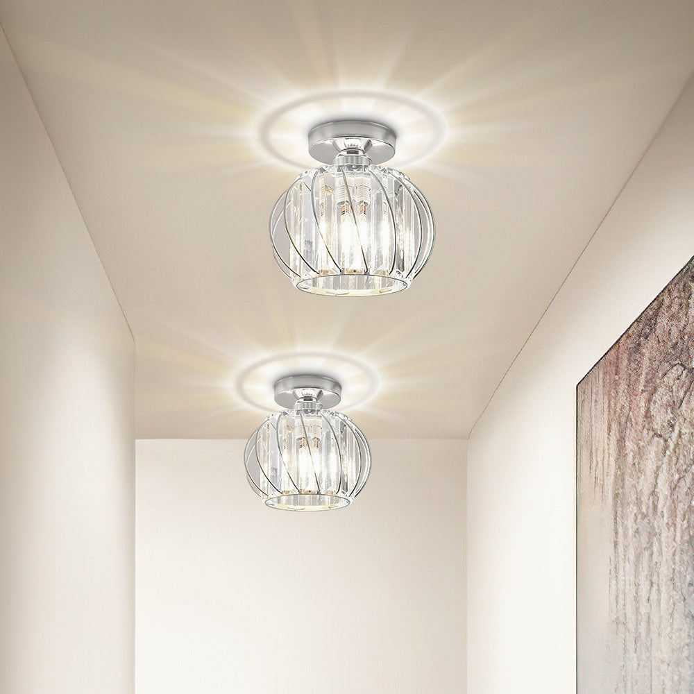 Nordic Luxury Glass Hallway Ceiling Lighting for Modern Spaces NALANI