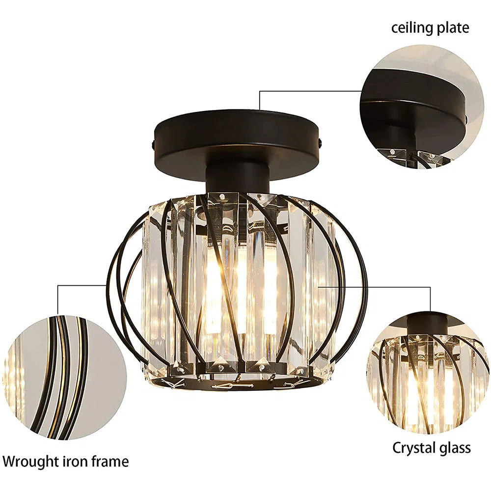 Nordic Luxury Glass Hallway Ceiling Lighting for Modern Spaces NALANI