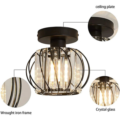 Nordic Luxury Glass Hallway Ceiling Lighting for Modern Spaces NALANI