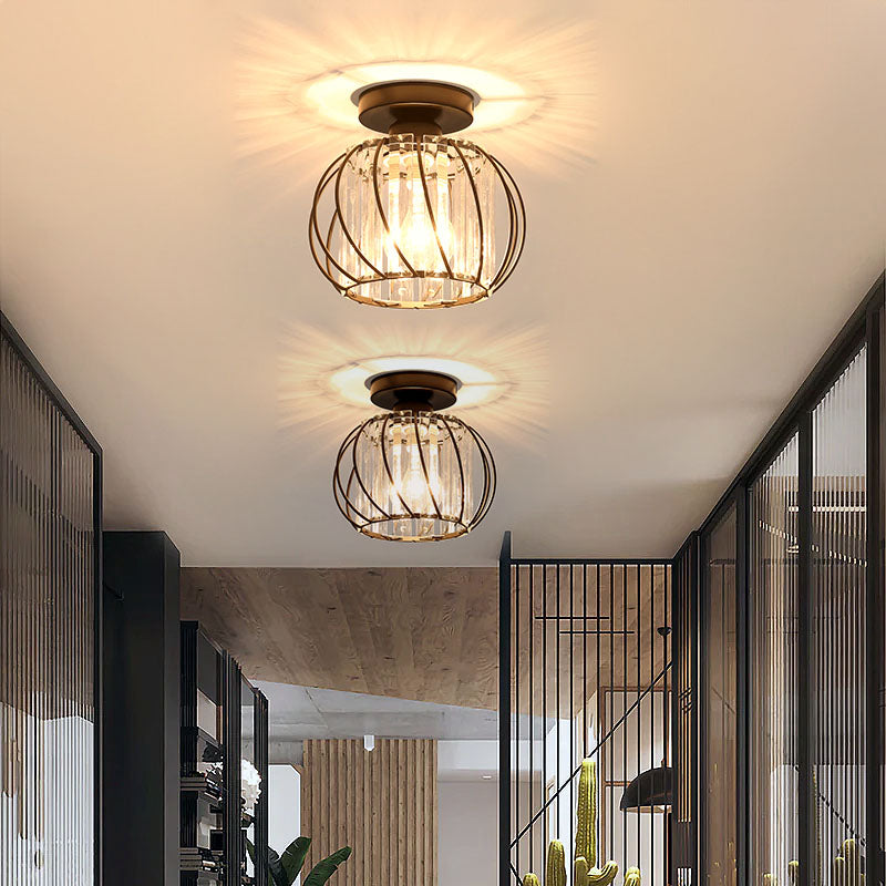 Nordic Luxury Glass Hallway Ceiling Lighting for Modern Spaces NALANI