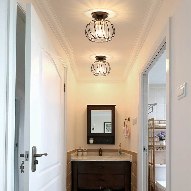 Nordic Luxury Glass Hallway Ceiling Lighting for Modern Spaces NALANI
