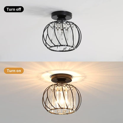 Nordic Luxury Glass Hallway Ceiling Lighting for Modern Spaces NALANI