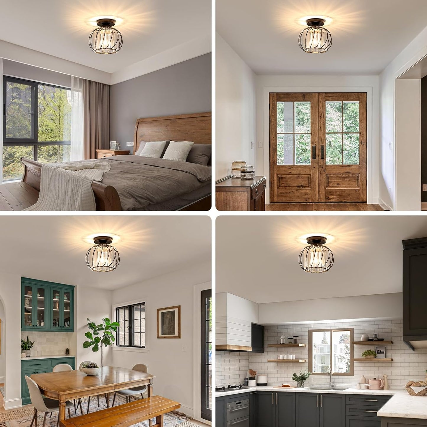 Nordic Luxury Glass Hallway Ceiling Lighting for Modern Spaces NALANI