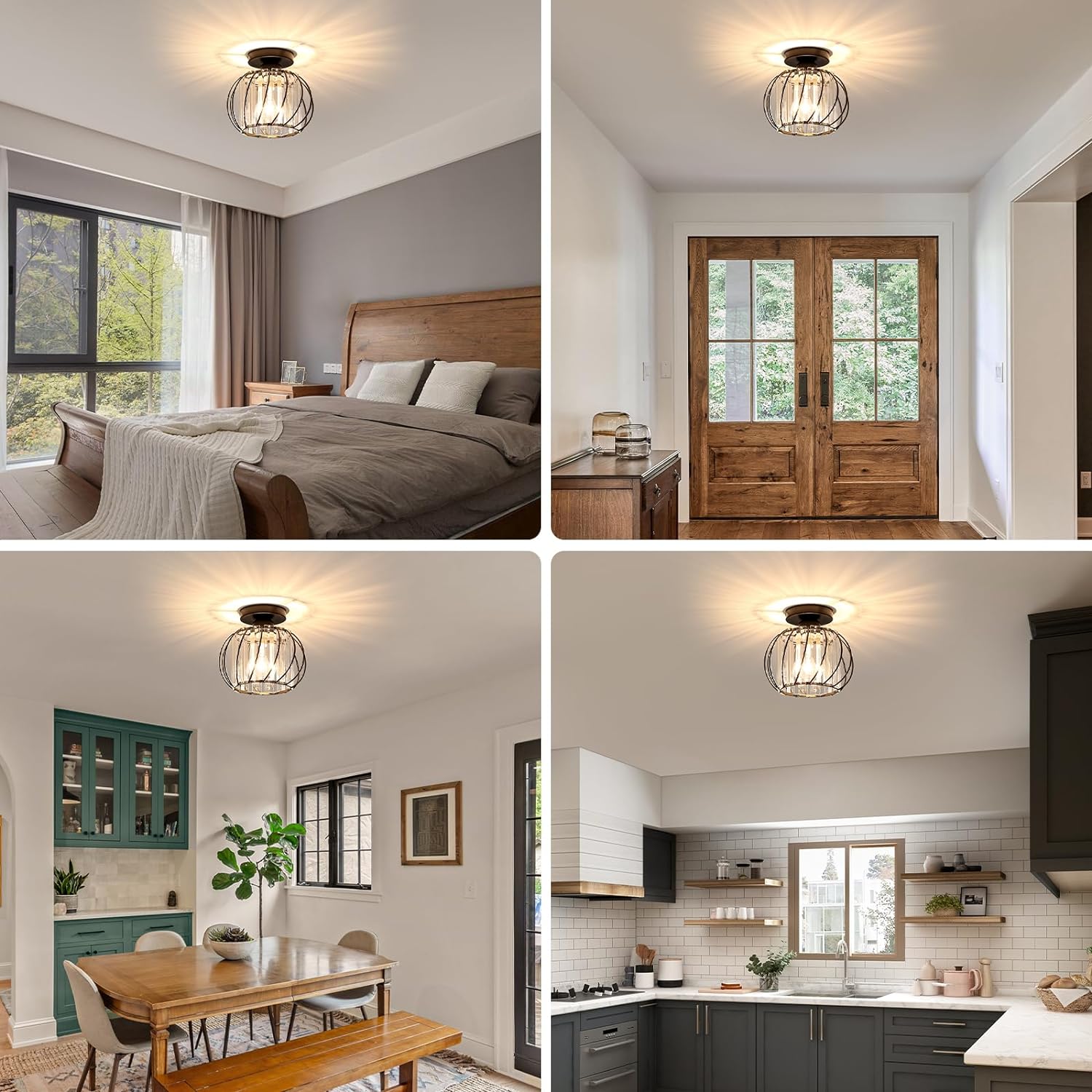 Nordic Luxury Glass Hallway Ceiling Lighting for Modern Spaces NALANI