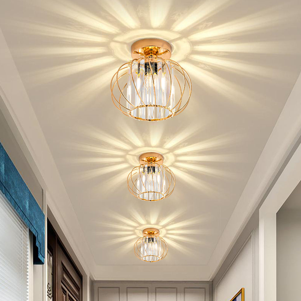 Nordic Luxury Glass Hallway Ceiling Lighting for Modern Spaces NALANI