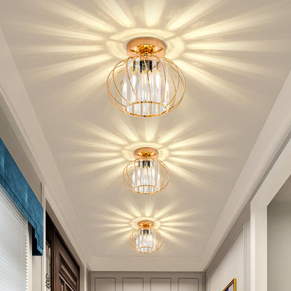 Nordic Luxury Glass Hallway Ceiling Lighting for Modern Spaces NALANI