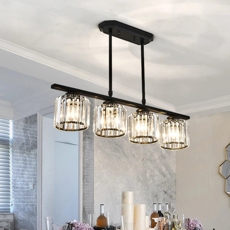 Nordic Multi-Head Designer Long Glass Island Lamps NALANI