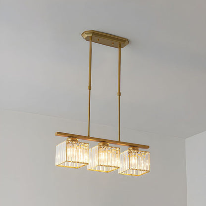 Nordic Multi-Head Designer Long Glass Island Lamps NALANI