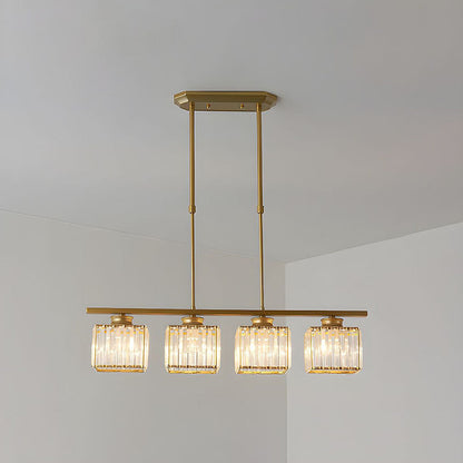 Nordic Multi-Head Designer Long Glass Island Lamps NALANI