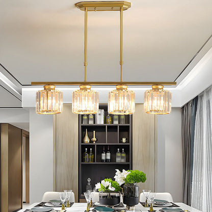 Nordic Multi-Head Designer Long Glass Island Lamps NALANI