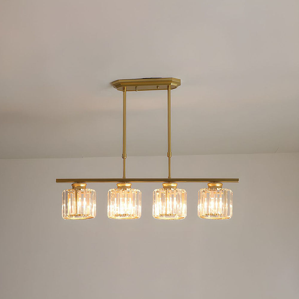 Nordic Multi-Head Designer Long Glass Island Lamps NALANI