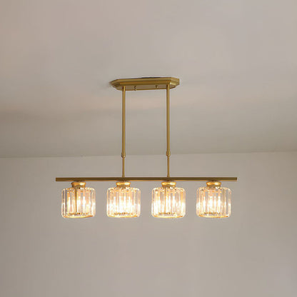 Nordic Multi-Head Designer Long Glass Island Lamps NALANI