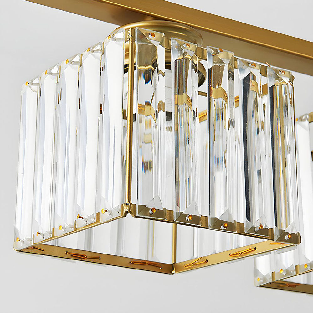 Nordic Multi-Head Designer Long Glass Island Lamps NALANI