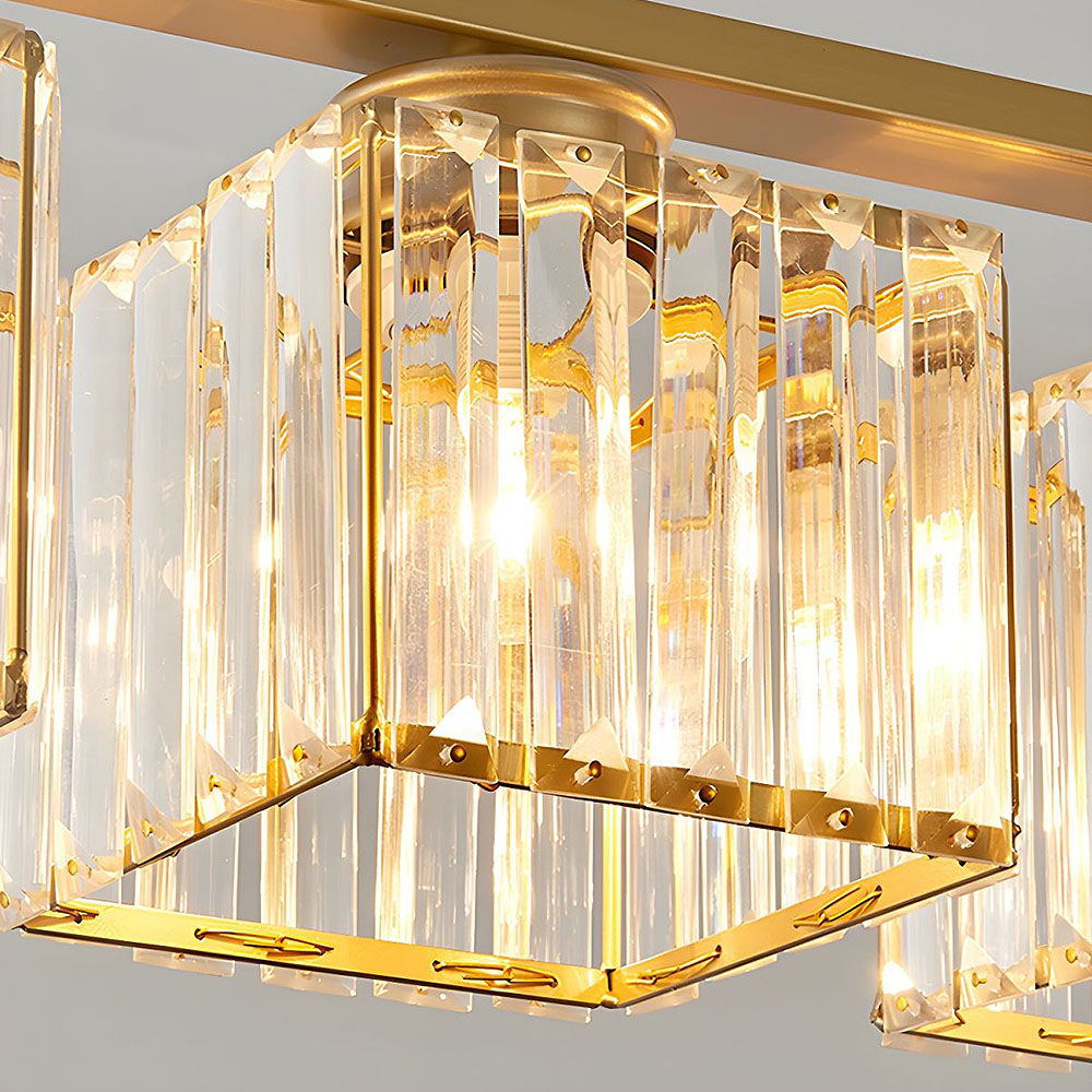 Nordic Multi-Head Designer Long Glass Island Lamps NALANI