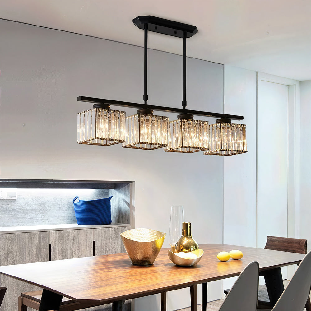 Nordic Multi-Head Designer Long Glass Island Lamps NALANI
