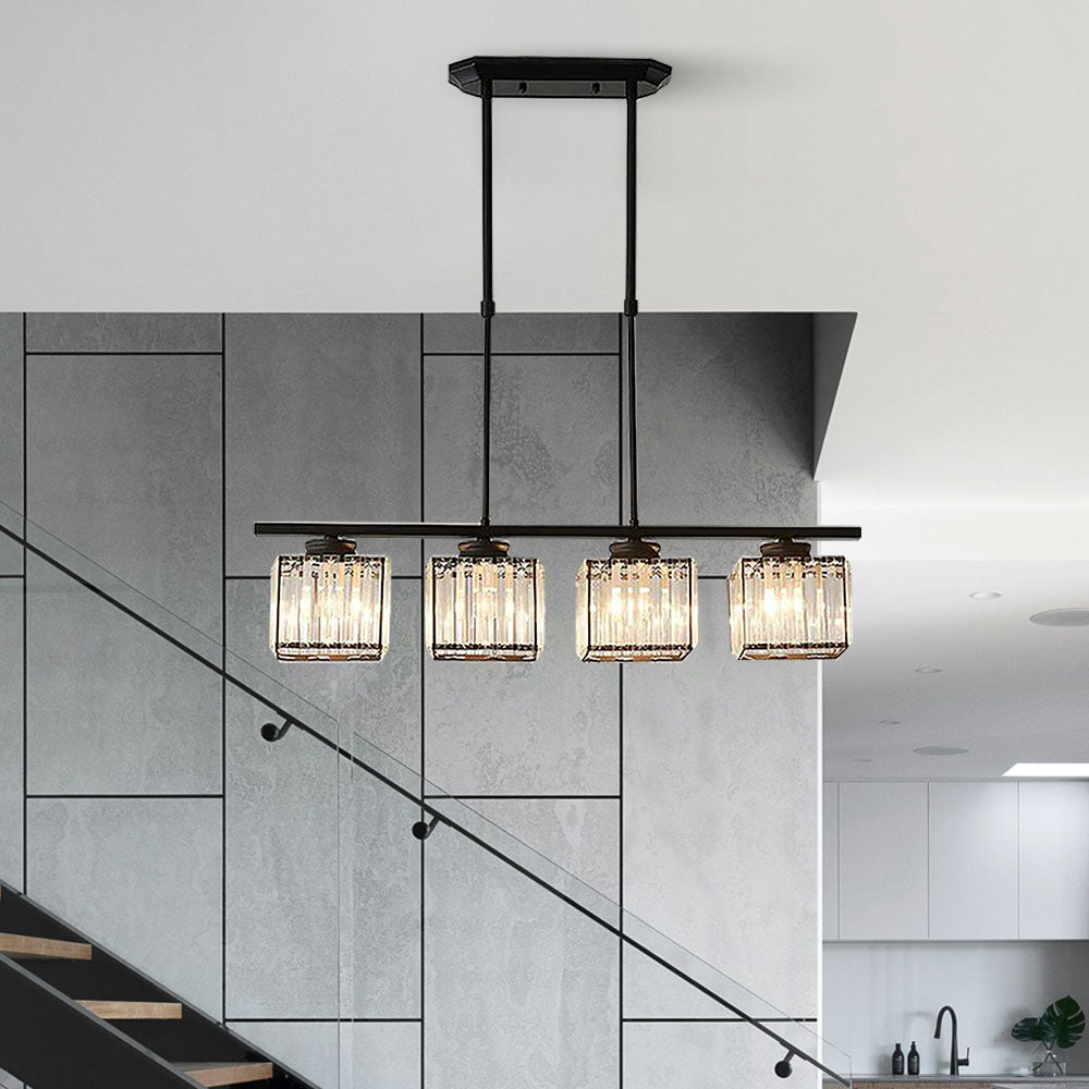 Nordic Multi-Head Designer Long Glass Island Lamps NALANI
