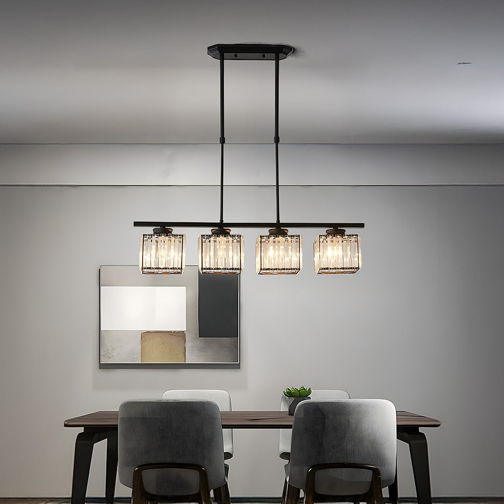 Nordic Multi-Head Designer Long Glass Island Lamps NALANI
