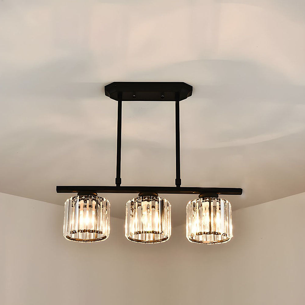 Nordic Multi-Head Designer Long Glass Island Lamps NALANI