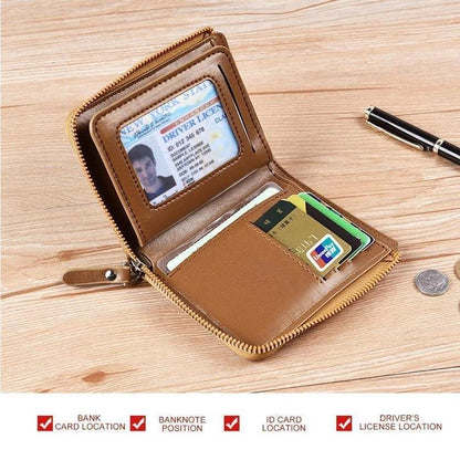 RFID Blocking Waterproof Leather Wallet Compact And Durable NALANI