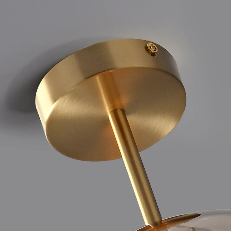 Retro Copper Glass Modern Ceiling Lights NALANI