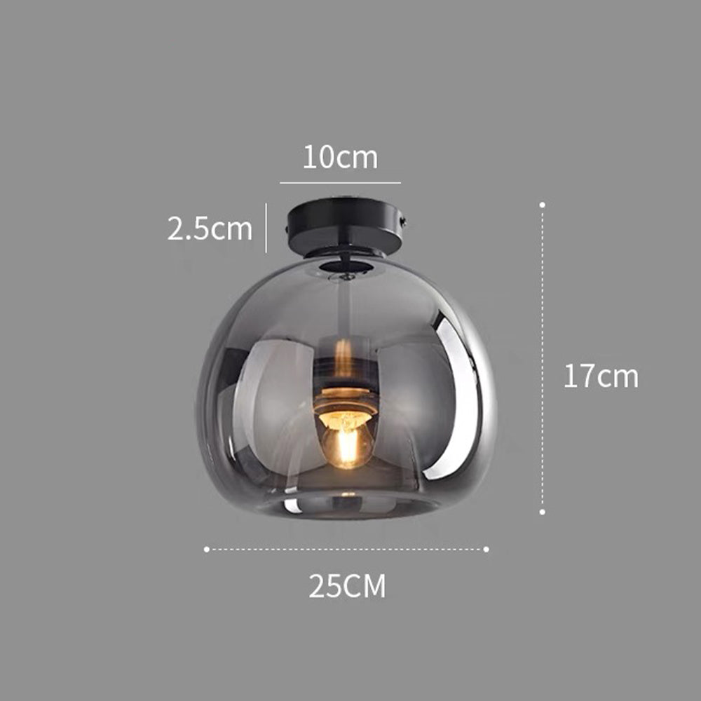Retro Copper Glass Modern Ceiling Lights NALANI