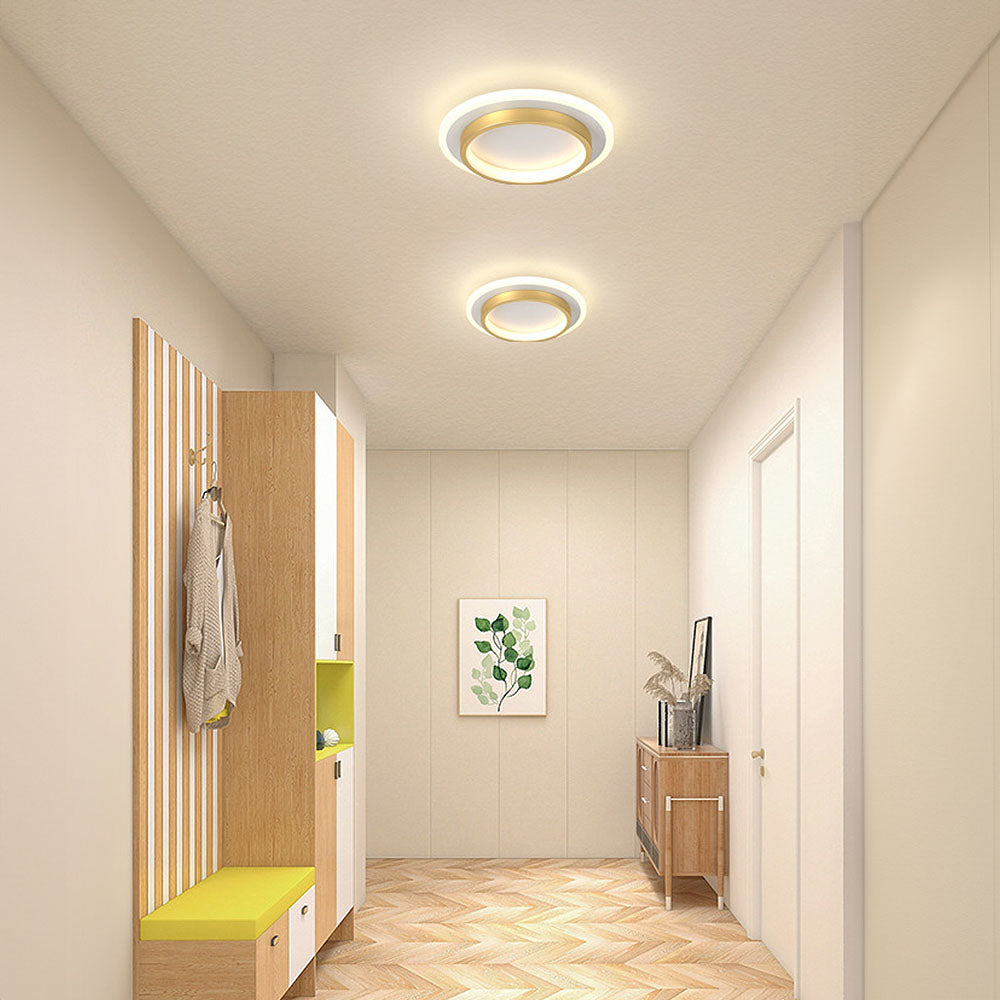 Round Metal Acrylic LED Hallway Ceiling Lights for Modern Spaces NALANI