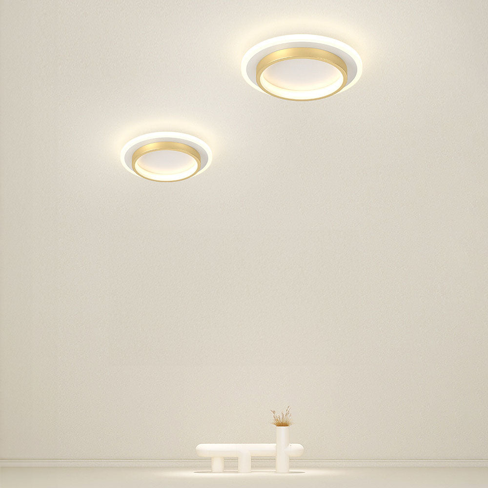 Round Metal Acrylic LED Hallway Ceiling Lights for Modern Spaces NALANI
