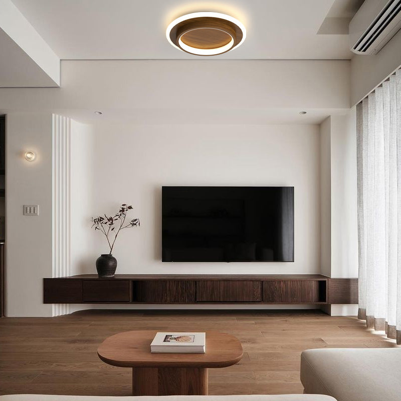 Round Metal Acrylic LED Hallway Ceiling Lights for Modern Spaces NALANI