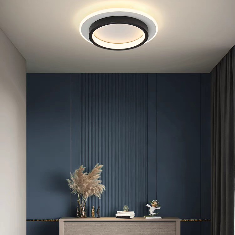 Round Metal Acrylic LED Hallway Ceiling Lights for Modern Spaces NALANI