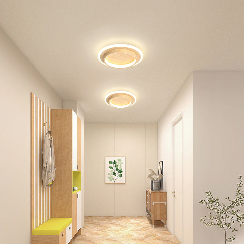 Round Metal Acrylic LED Hallway Ceiling Lights for Modern Spaces NALANI