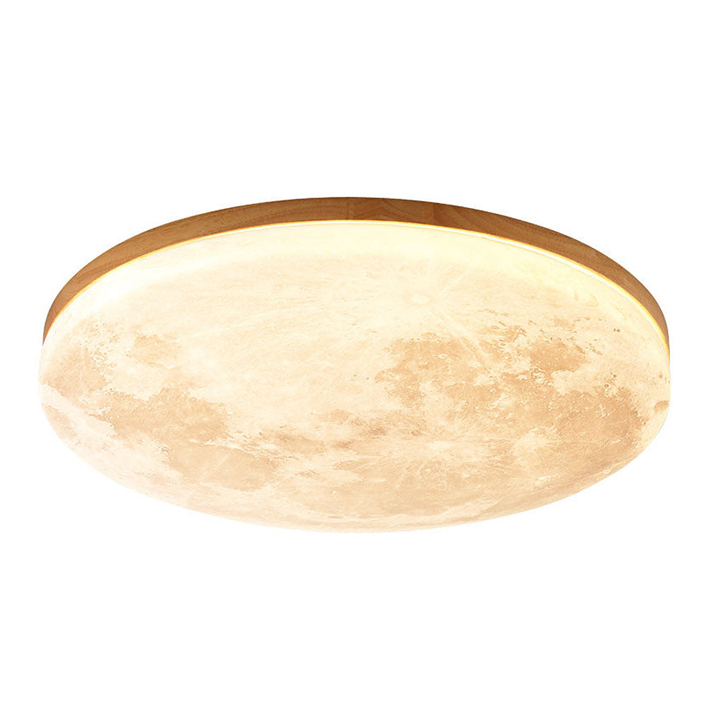 Simple Minimalist Moon Round LED Ceiling Light for Modern Homes NALANI