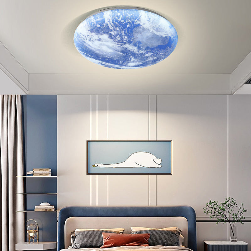 Simple Minimalist Moon Round LED Ceiling Light for Modern Homes NALANI
