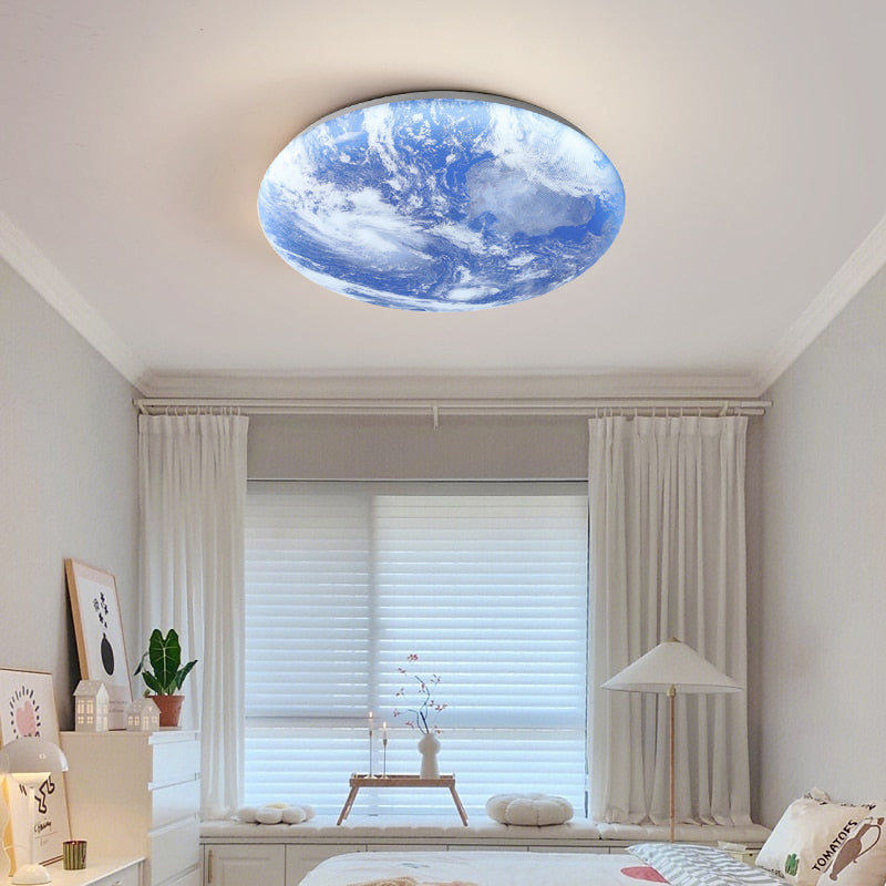 Simple Minimalist Moon Round LED Ceiling Light for Modern Homes NALANI