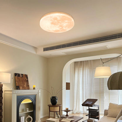 Simple Minimalist Moon Round LED Ceiling Light for Modern Homes NALANI