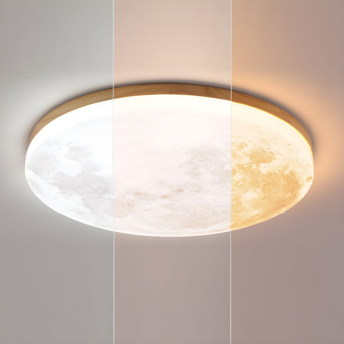 Simple Minimalist Moon Round LED Ceiling Light for Modern Homes NALANI