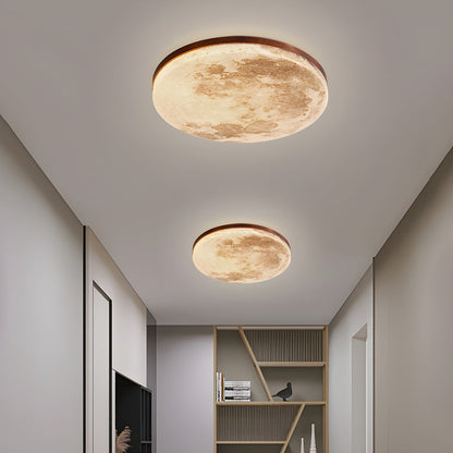 Simple Minimalist Moon Round LED Ceiling Light for Modern Homes NALANI