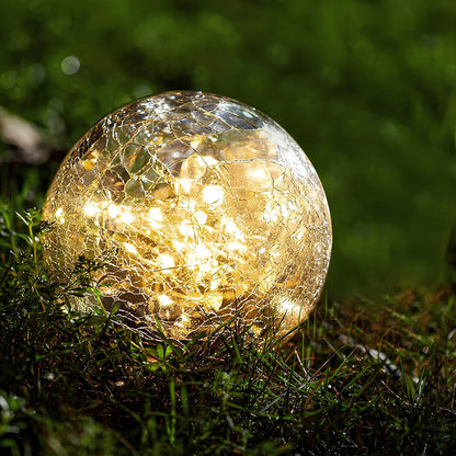 Solar Powered Garden Orb Light for Elegant Outdoor Ambiance NaLani