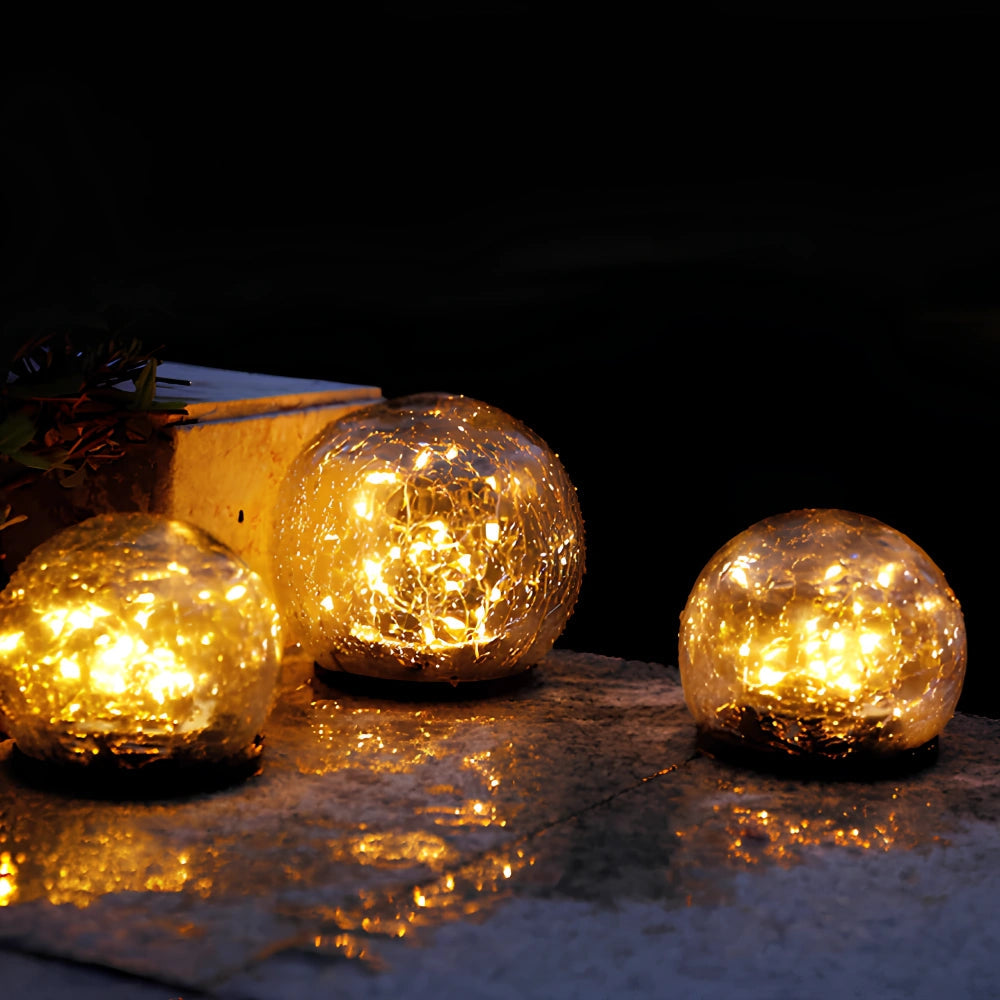 Solar Powered Garden Orb Light for Elegant Outdoor Ambiance NaLani
