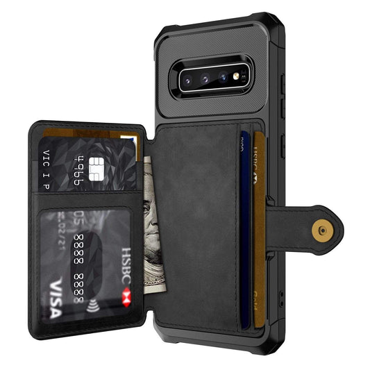 Slim Magnetic Leather Wallet Case for A Series Smartphones-Portemonnees-NaLani