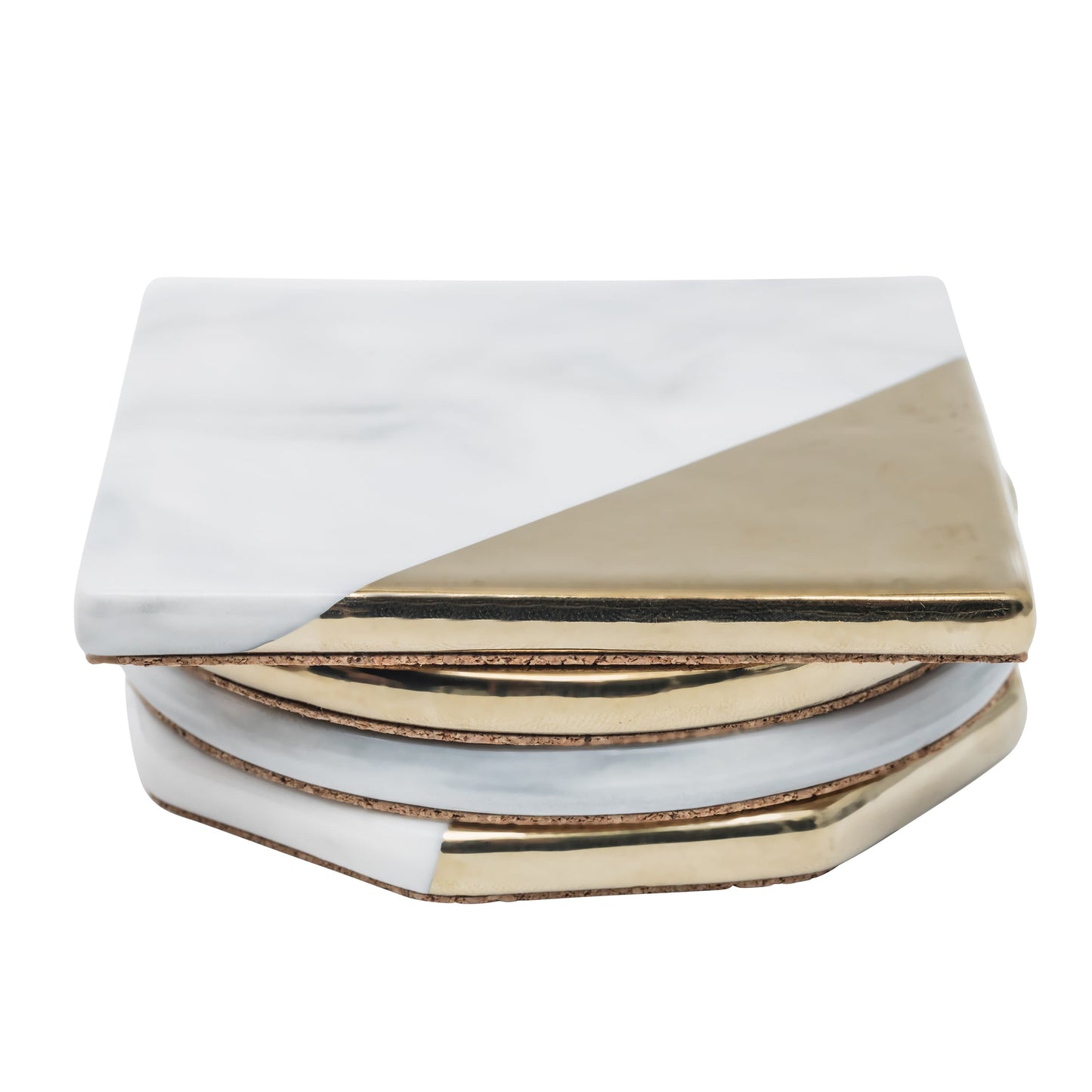 Elegant Marble Coaster For Dining Tables And Mugs Daily Coaster Collection (4 Pieces) NALANI