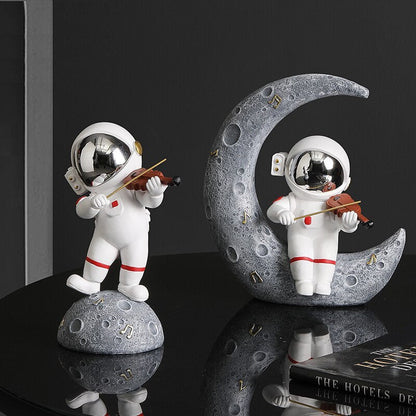 Astronaut Jazz Band Decorative Art Piece for Unique Home Decor NaLani
