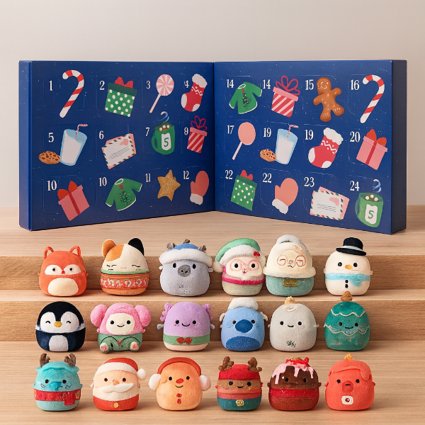Squishmallows Advent Calendar Gift With 24 Mini Plushies Christmas