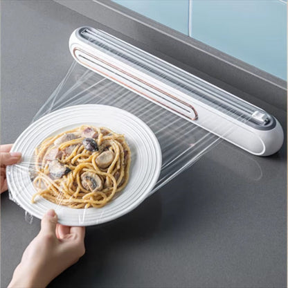 Compact Magnetic Cling Film Dispenser With Built In Cutter NALANI