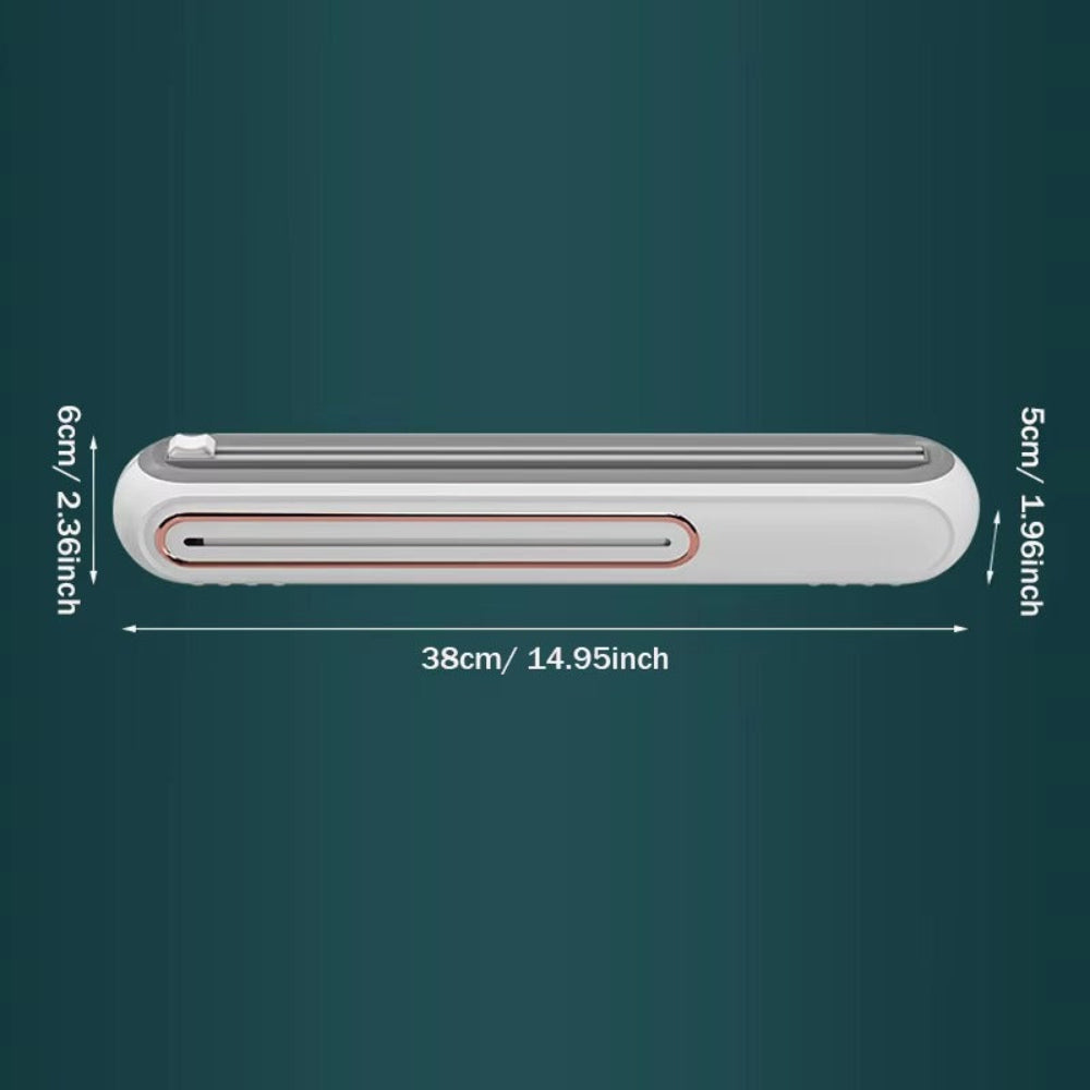 Compact Magnetic Cling Film Dispenser With Built In Cutter NALANI