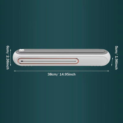 Compact Magnetic Cling Film Dispenser With Built In Cutter NALANI