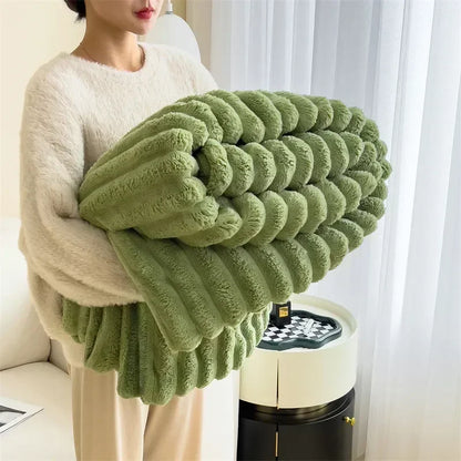 Plush Blanket Luxury Warmth Bedspread Sofa Throw Cozy NALANI