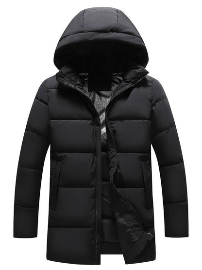 Fedar | Long Quilted Winter Jacket With Graphene Lining Hooded