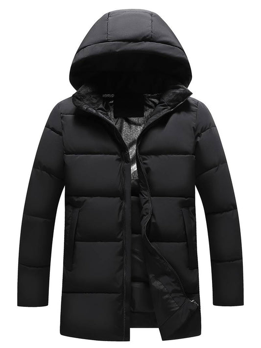 Fedar | Long Quilted Winter Jacket With Graphene Lining Hooded