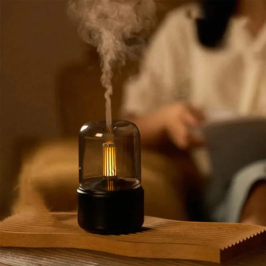 Electric Aromatherapy Diffuser Humidifier Black and White NALANI