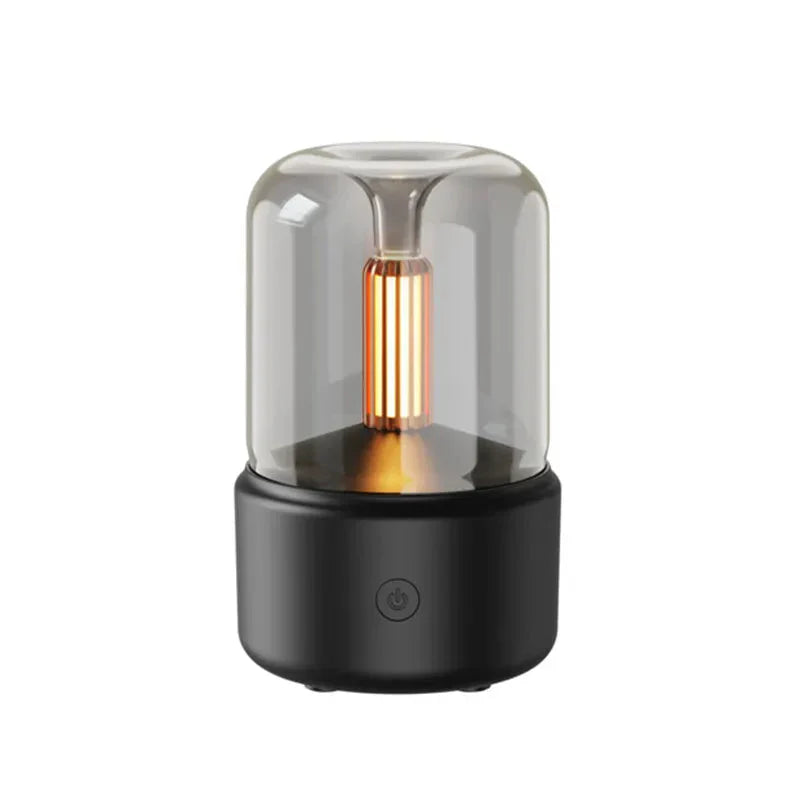 Electric Aromatherapy Diffuser Humidifier Black and White Black NALANI